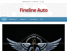 Tablet Screenshot of finelineauto.ca